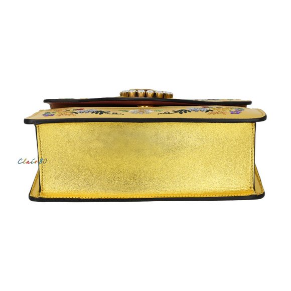 Gucci GG Marmont Crystal Embroidered Leather - Picture 4 of 9